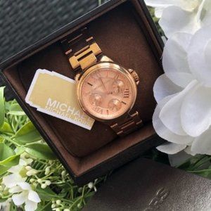 Michael Kors Rose Gold Stainless Steel Watch 33mm